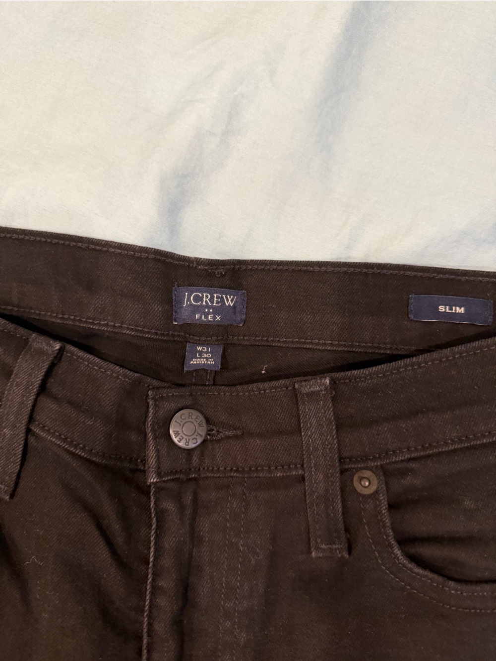 J. Crew Slim Flex Men's Jeans in Black (31x30)